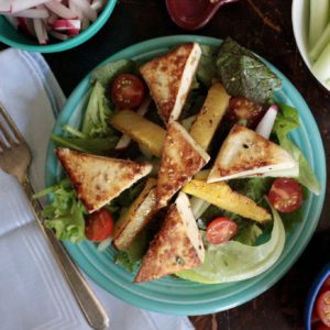 Curried Tofu with Fresh Greens & Lime + Coconut Pirate Vinaigrette « Tad McBride Sauces